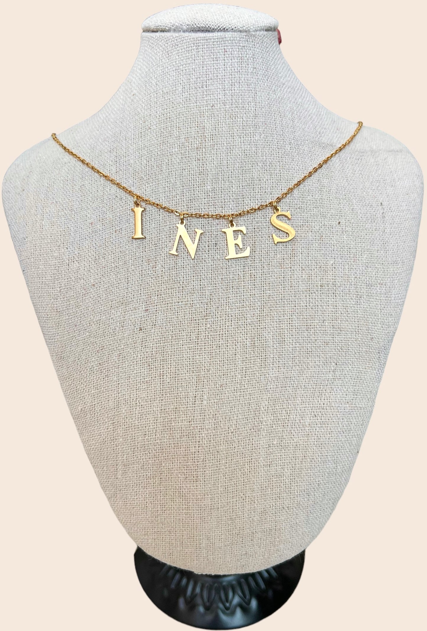Collier Prénom Personnalisé Or